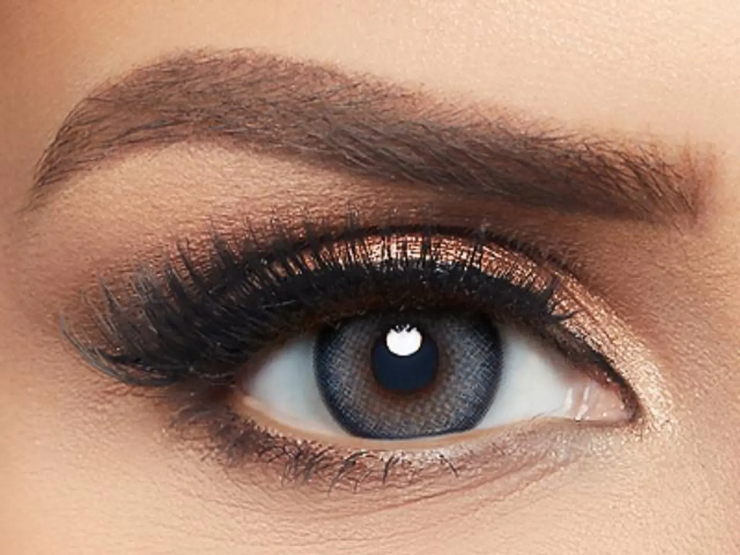 Layala Skye Blue Plain Colored Lenses Pack Of 2 Contact Lens Replacement 3 Months