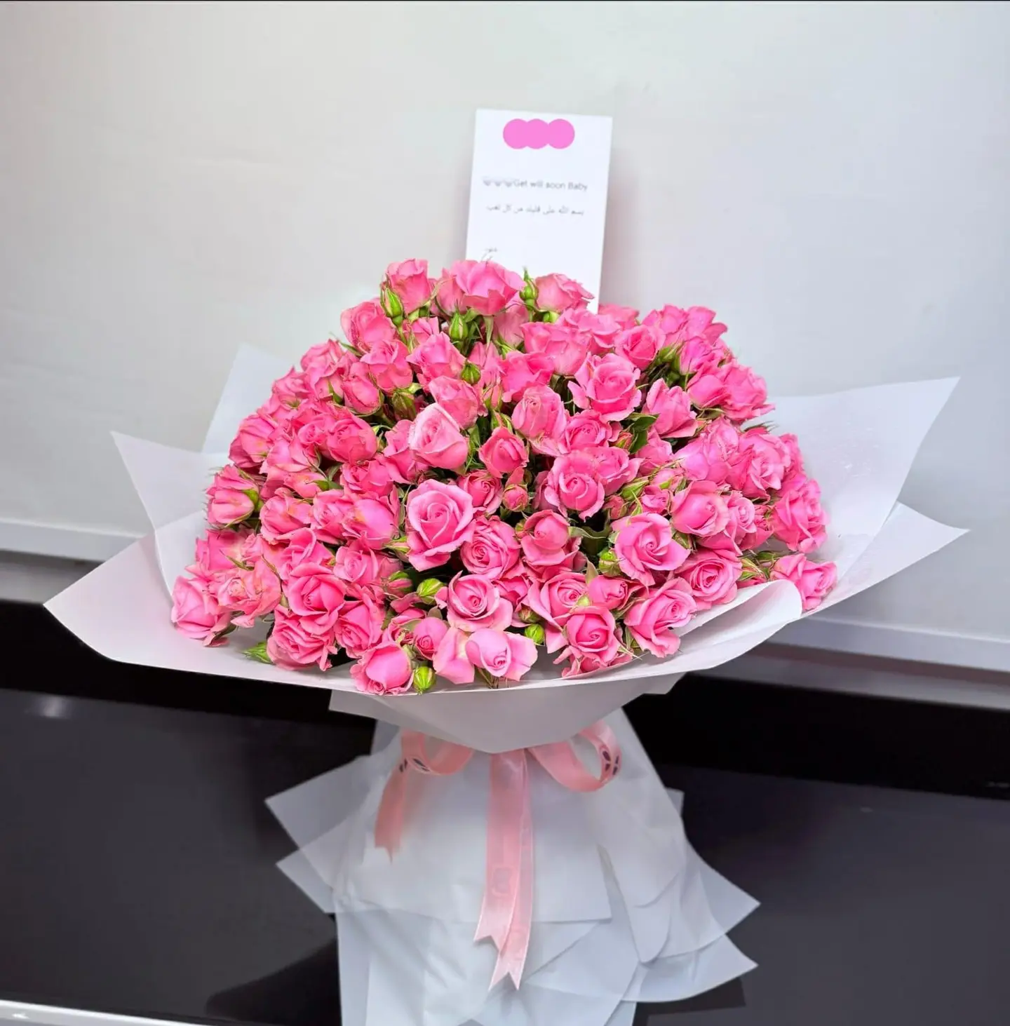 Luxury Pink Baby Roses Bouquet