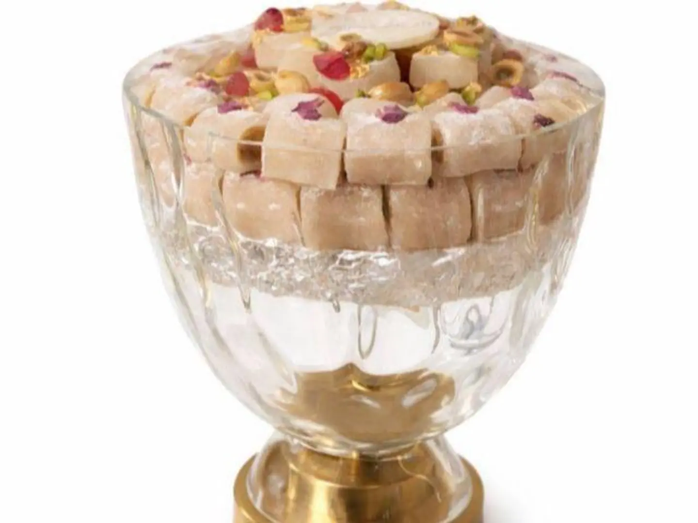Glass Cup With Turkish Delight