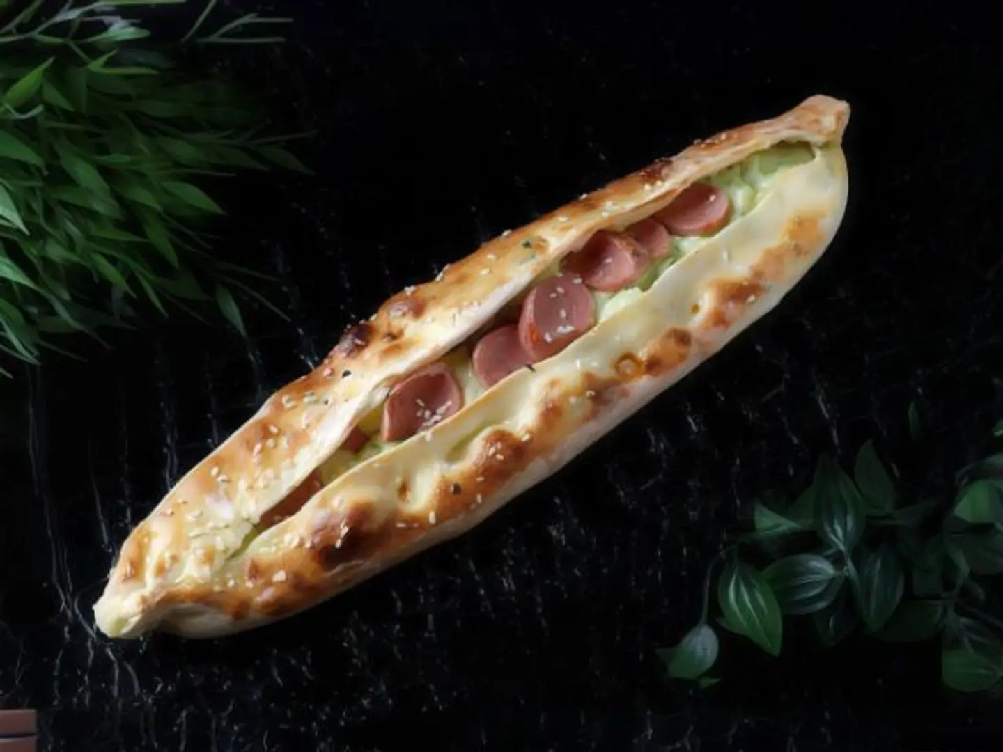 Mozzarella Cheese Pie With Sausage