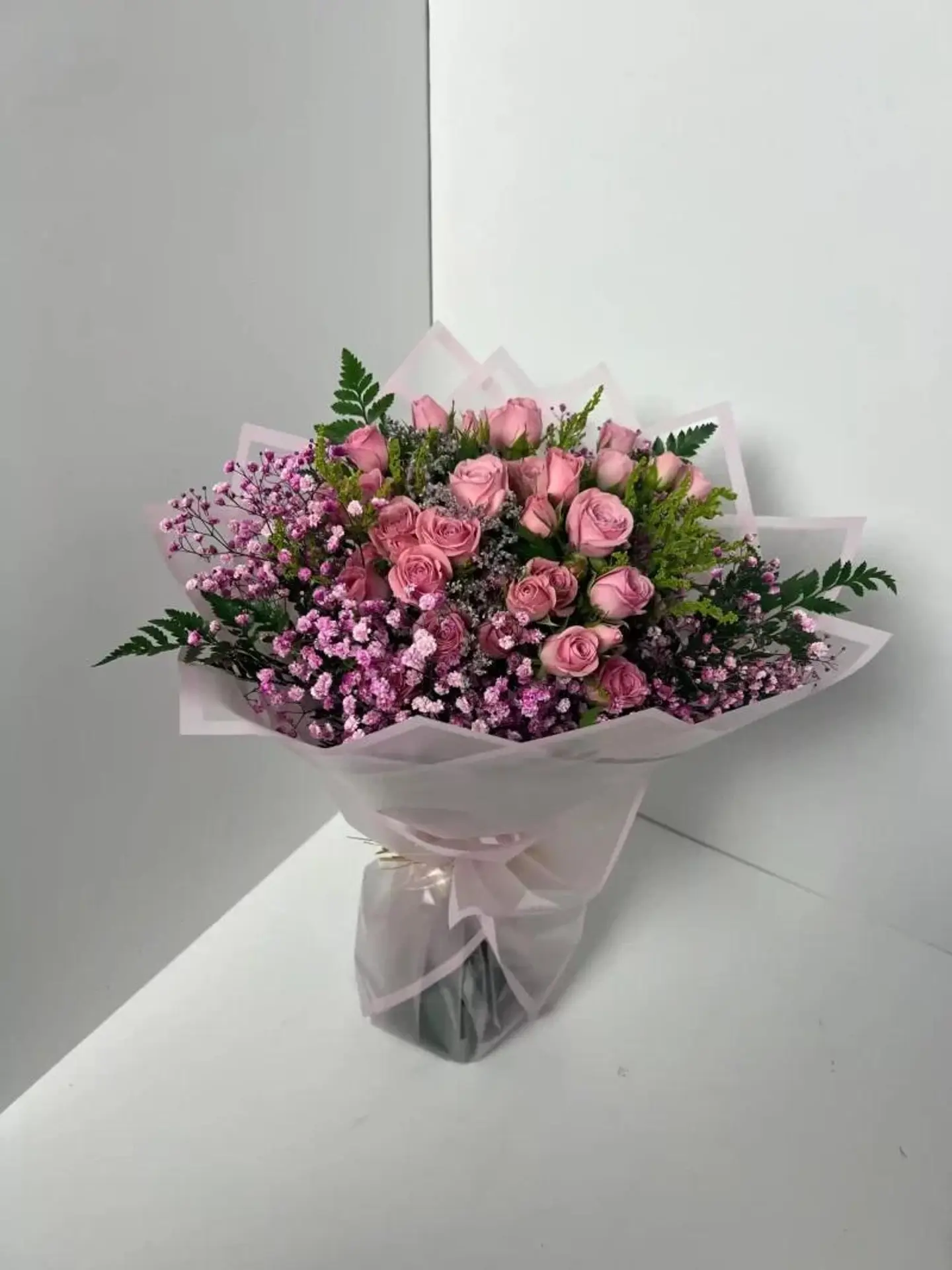 Baby Rose Bouquet Pink