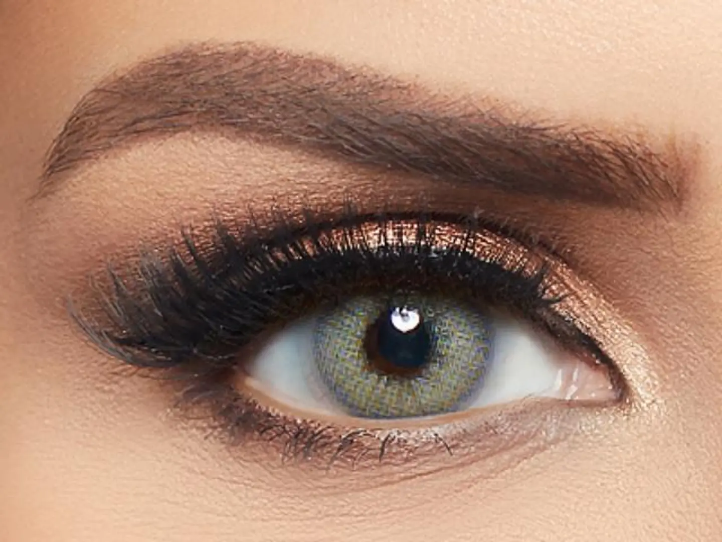 Layala Stardust Gray Plain Colored Lenses Pack Of 2 Contact Lens Replacement 3 Months