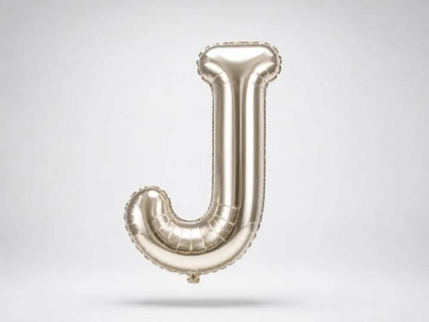 Silver Balloon Letter J