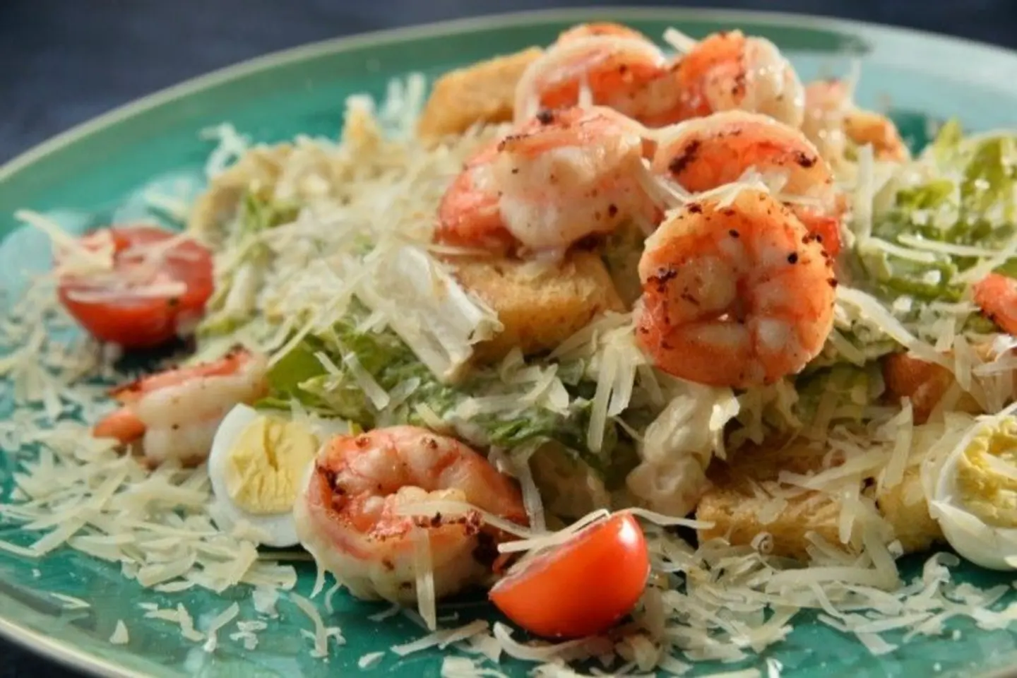 Caesar Salad With Shrimp