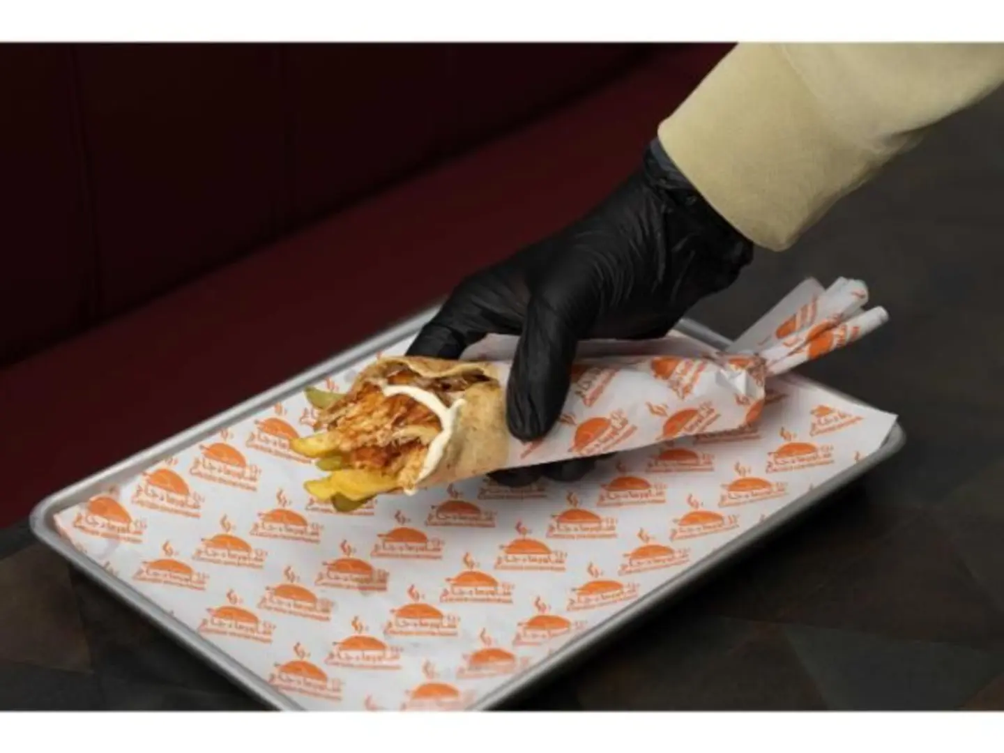 ساندوتش شاورما دجاج صغير