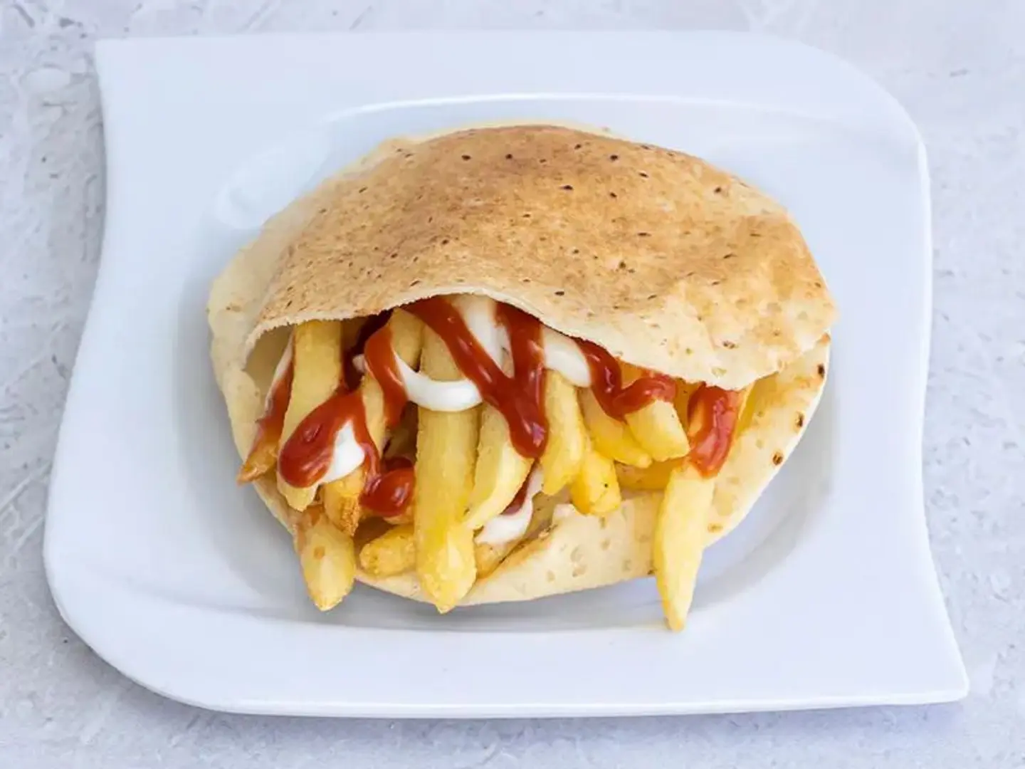 سندوتش بطاطس سادة