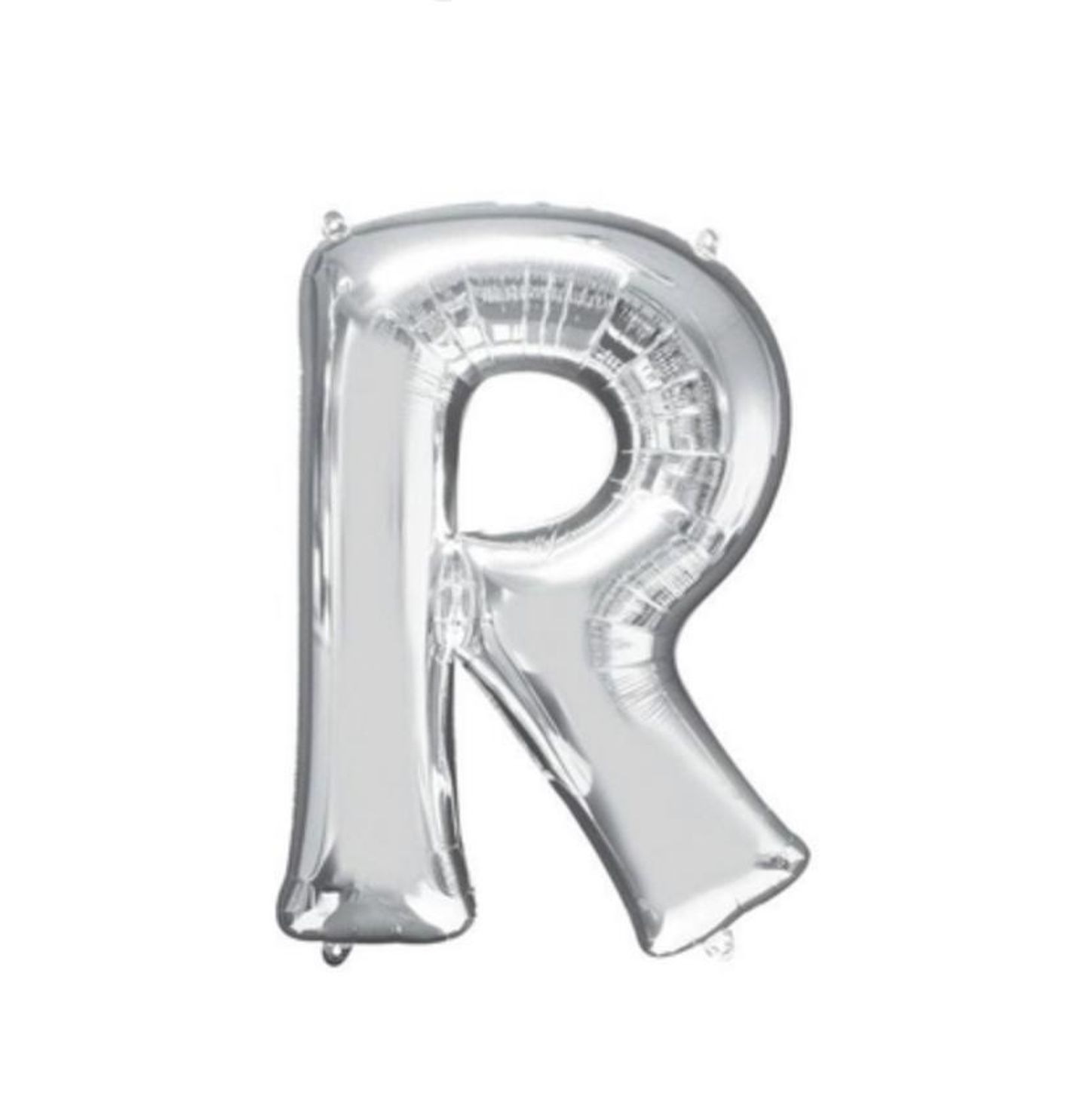 Letter R Silver Balloon