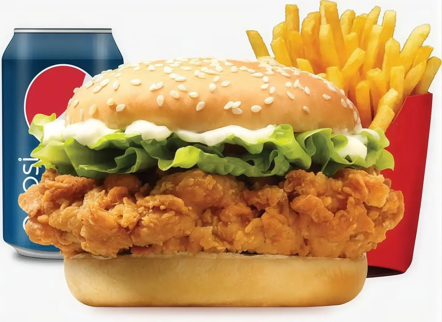 Crispy Chicken Burger Meal