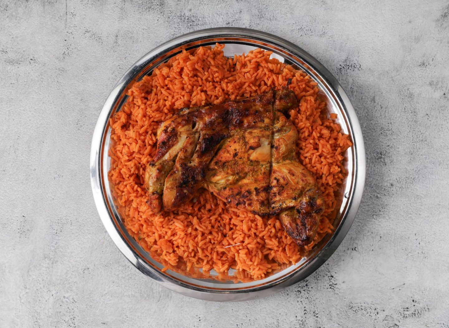 Chicken On Coal With Rice
