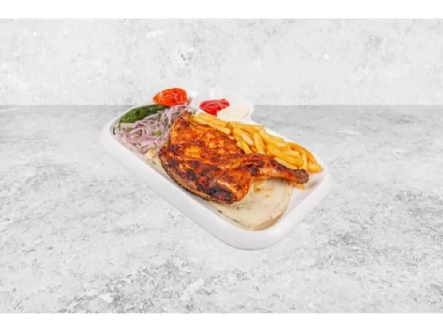 Half Charcoal Grilled Chicken Plain