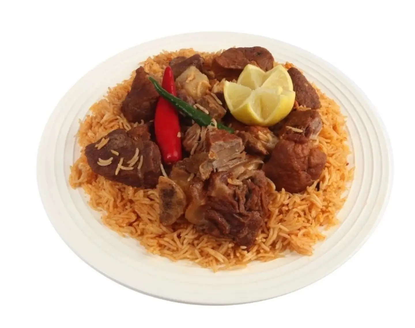 نصف أرز باللحم