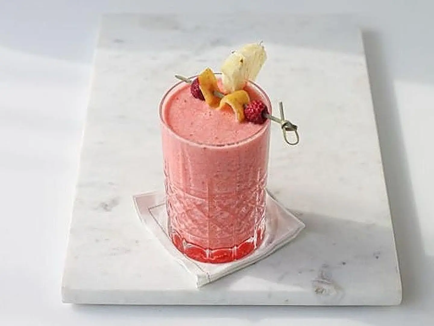 Pineapple And Raspberry Mocktail