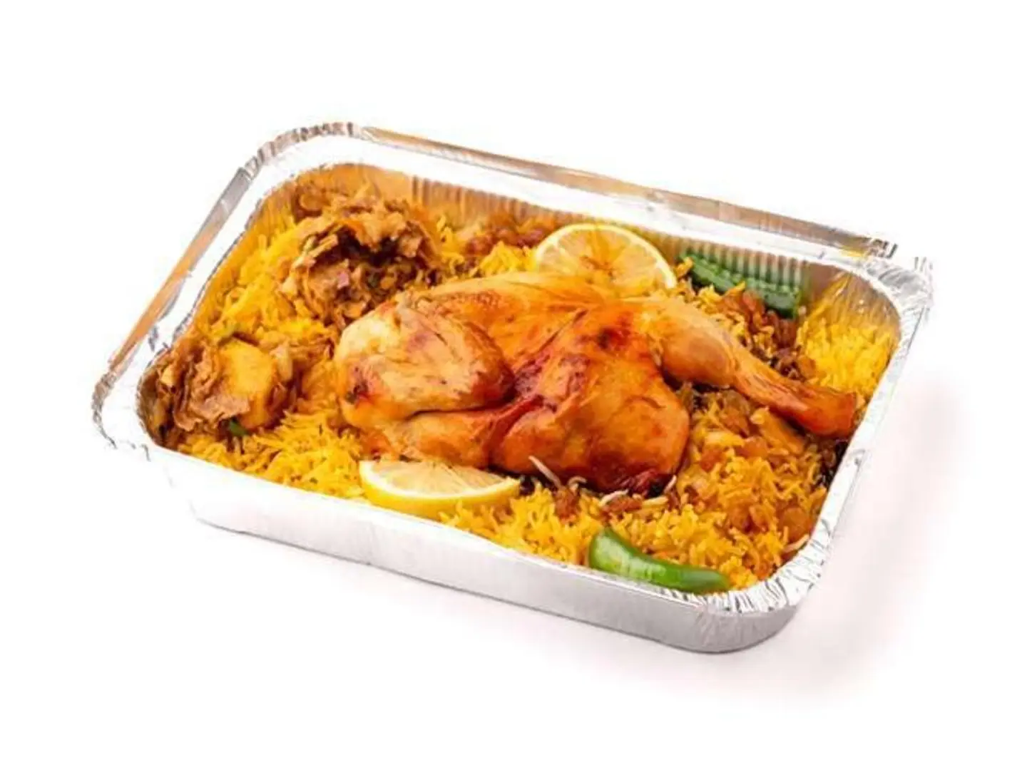 نص دجاج مندي رز شعبي