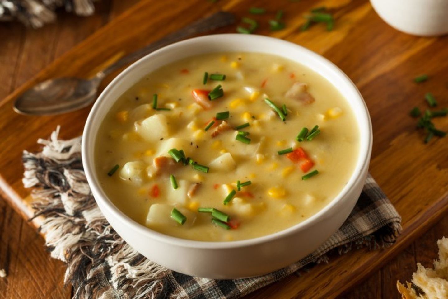 شوربة خضار بالذرة الحلوة