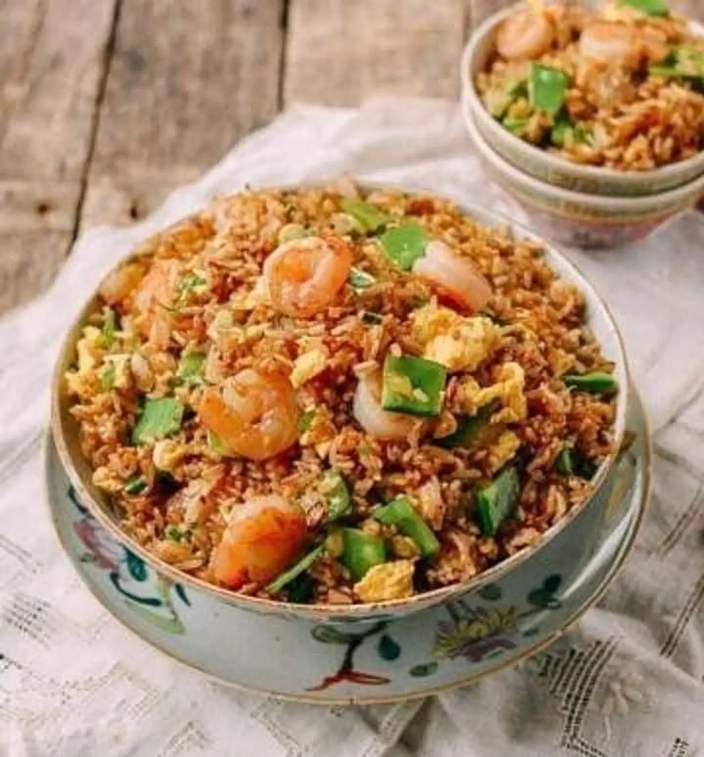 أرز روبيان على طريقة هونج كونج