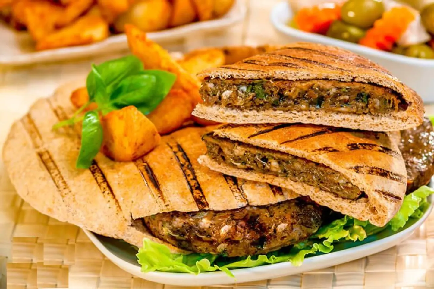 Charcoal Hawawshi Sandwich