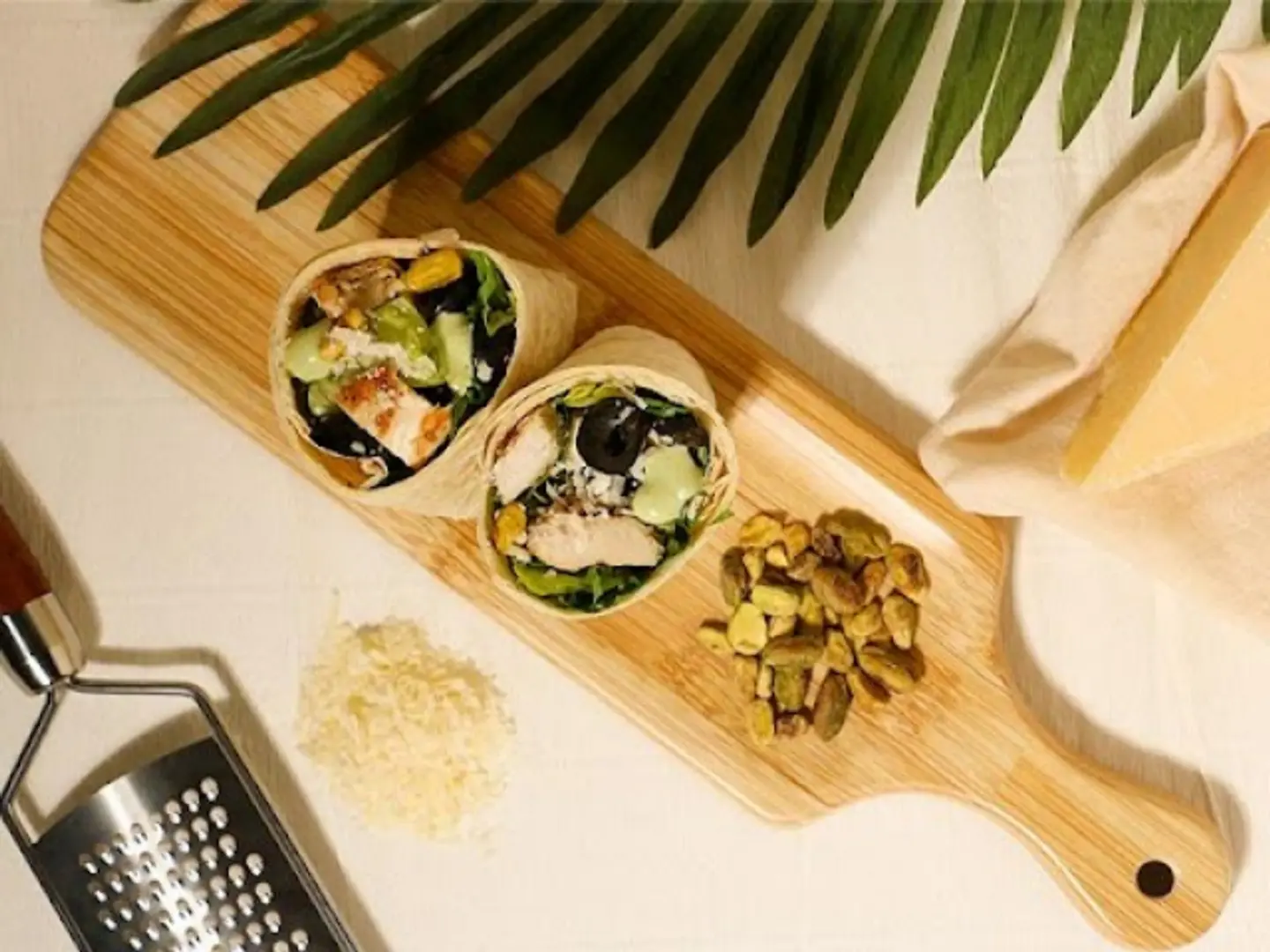 Pesto Chicken Salad Wrap