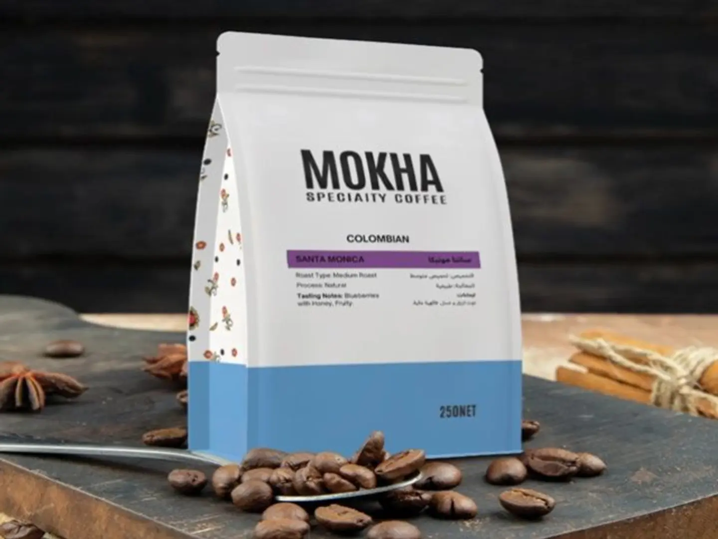 Colombian Santa Monica Mocha Specialty Coffee 250g