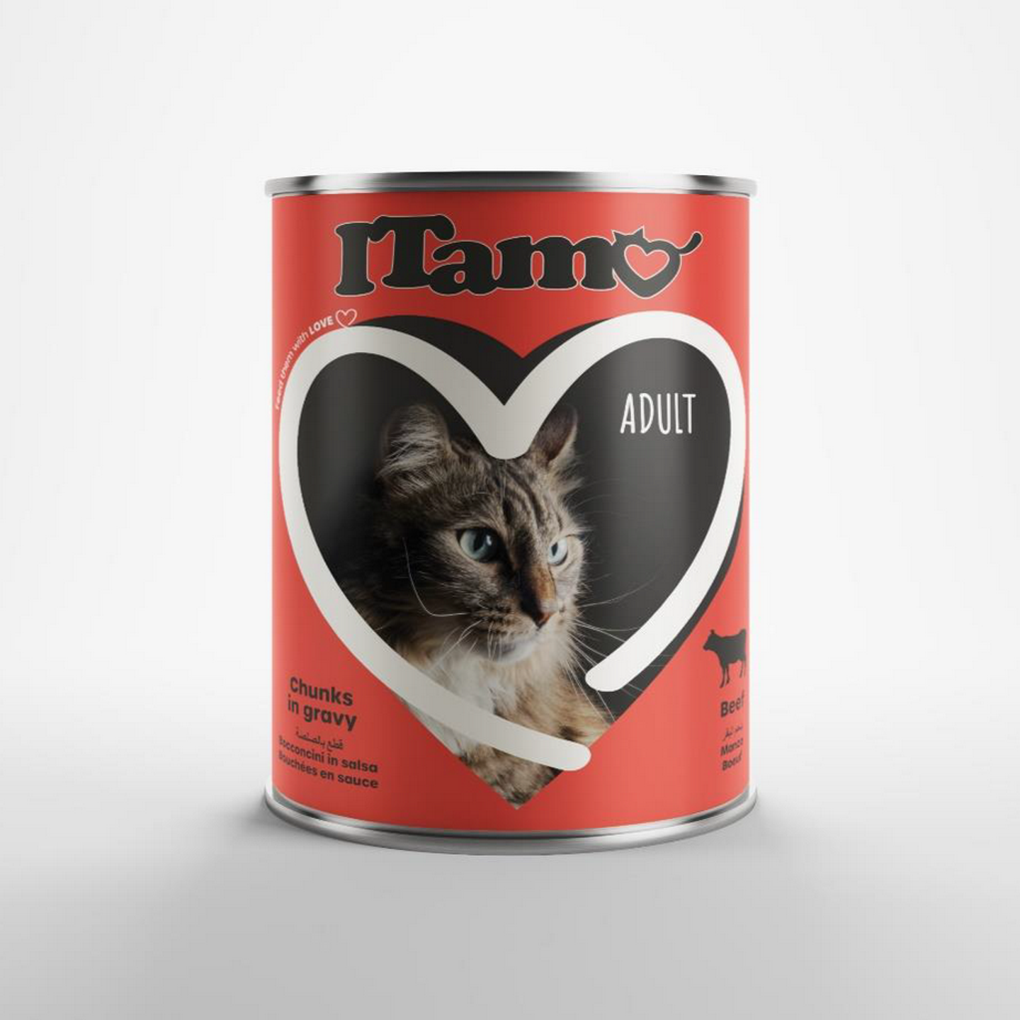 Beef Chunks In Gravy 400g Wet Cat Food Itamo Canned