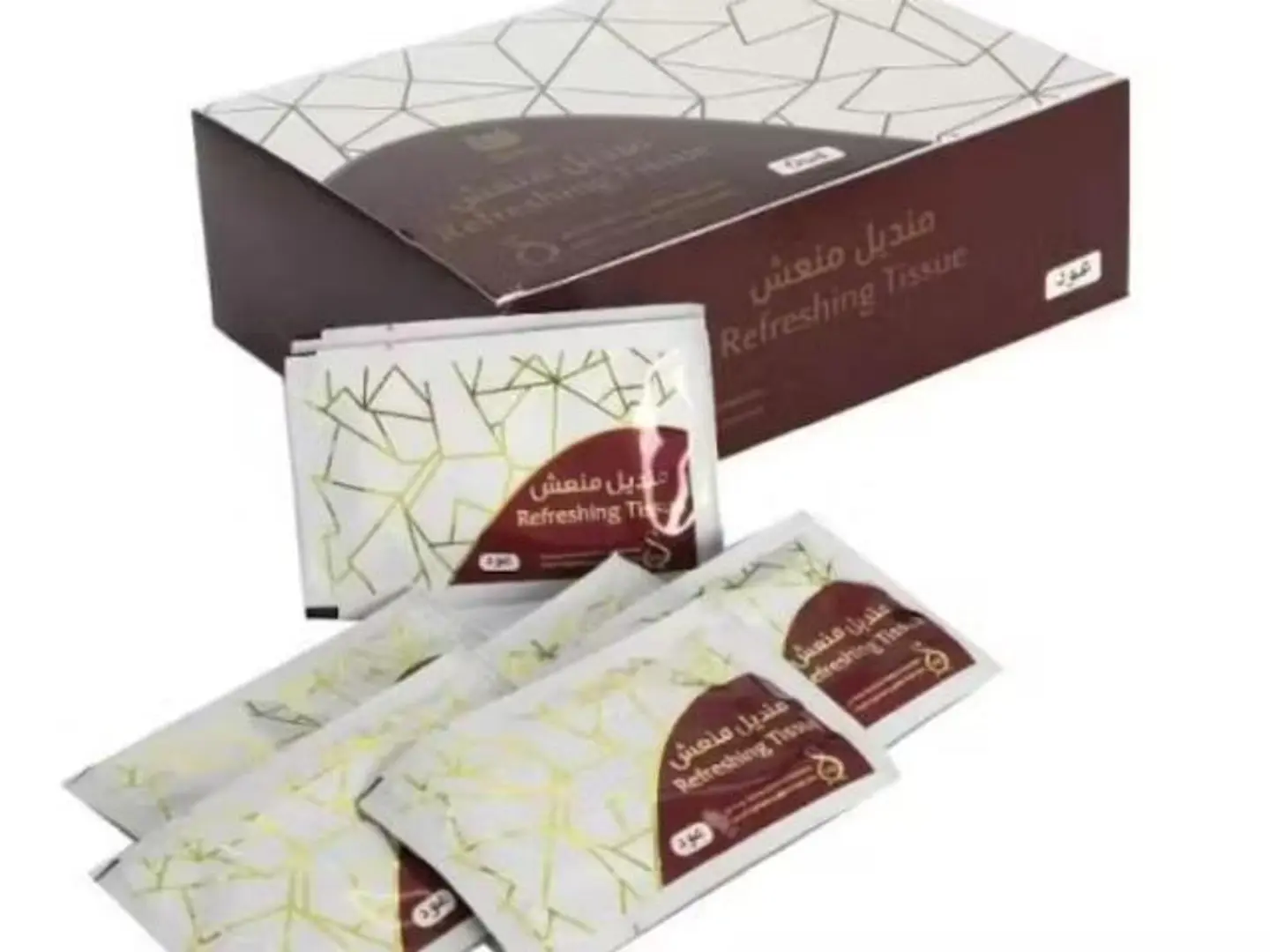 مناديل مبللة منعشة بعطر العود