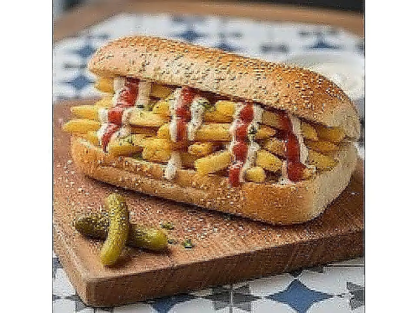 ساندوتش بطاطس أصابع