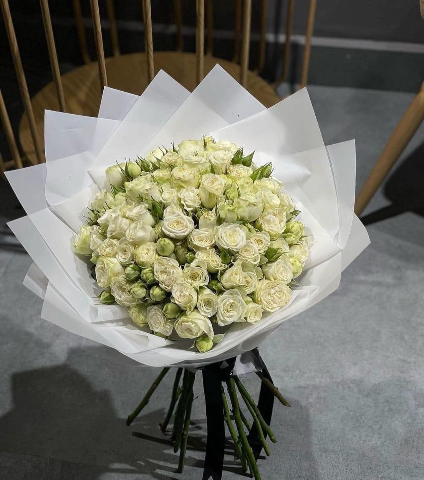 White Baby Rose Bouquet
