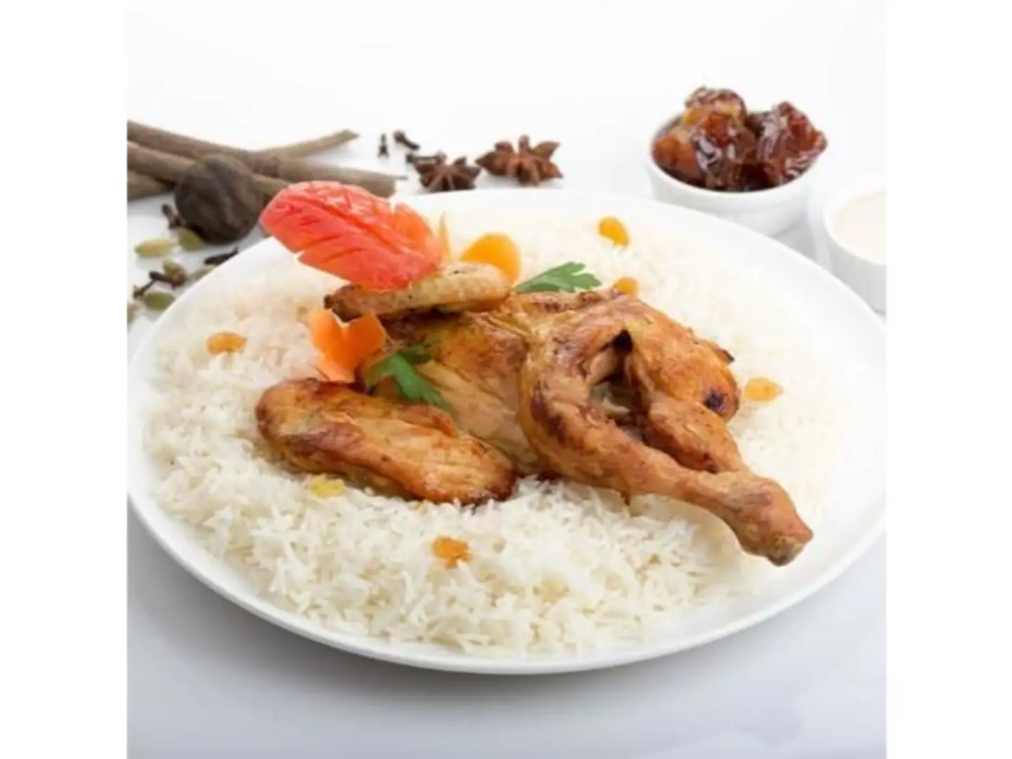Whole Madbi Chicken With Pishawari Rice