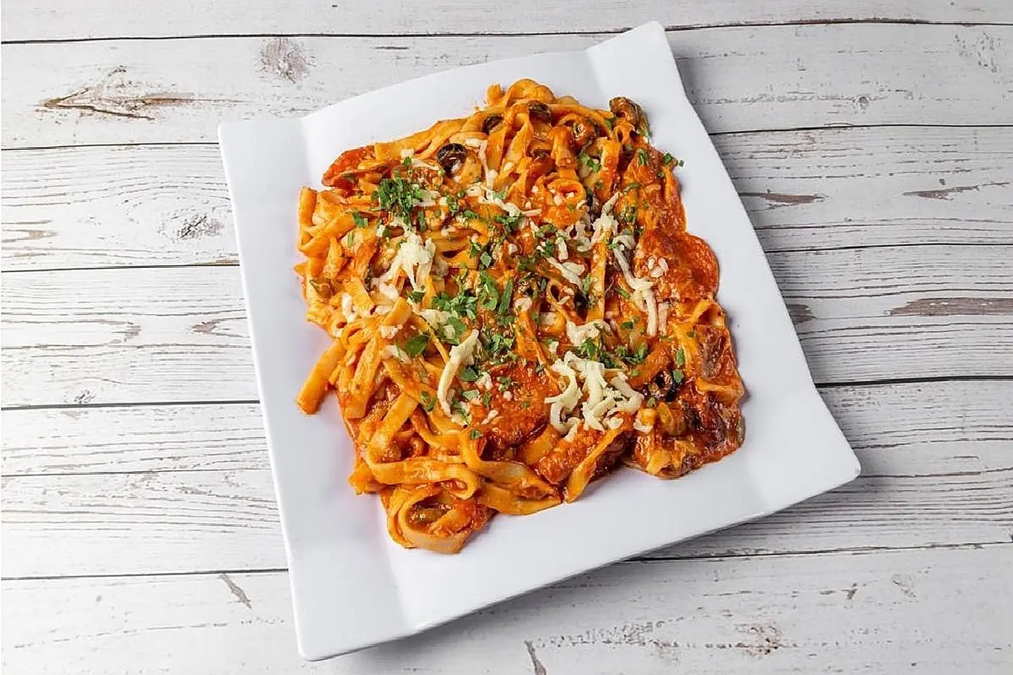 Pepperoni Fettuccine