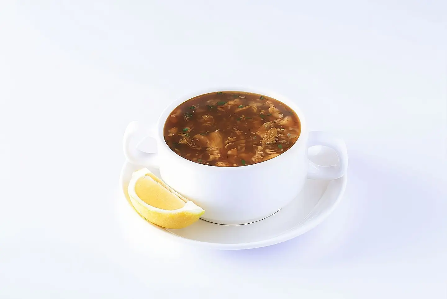 شوربة الدجاج حار حامض