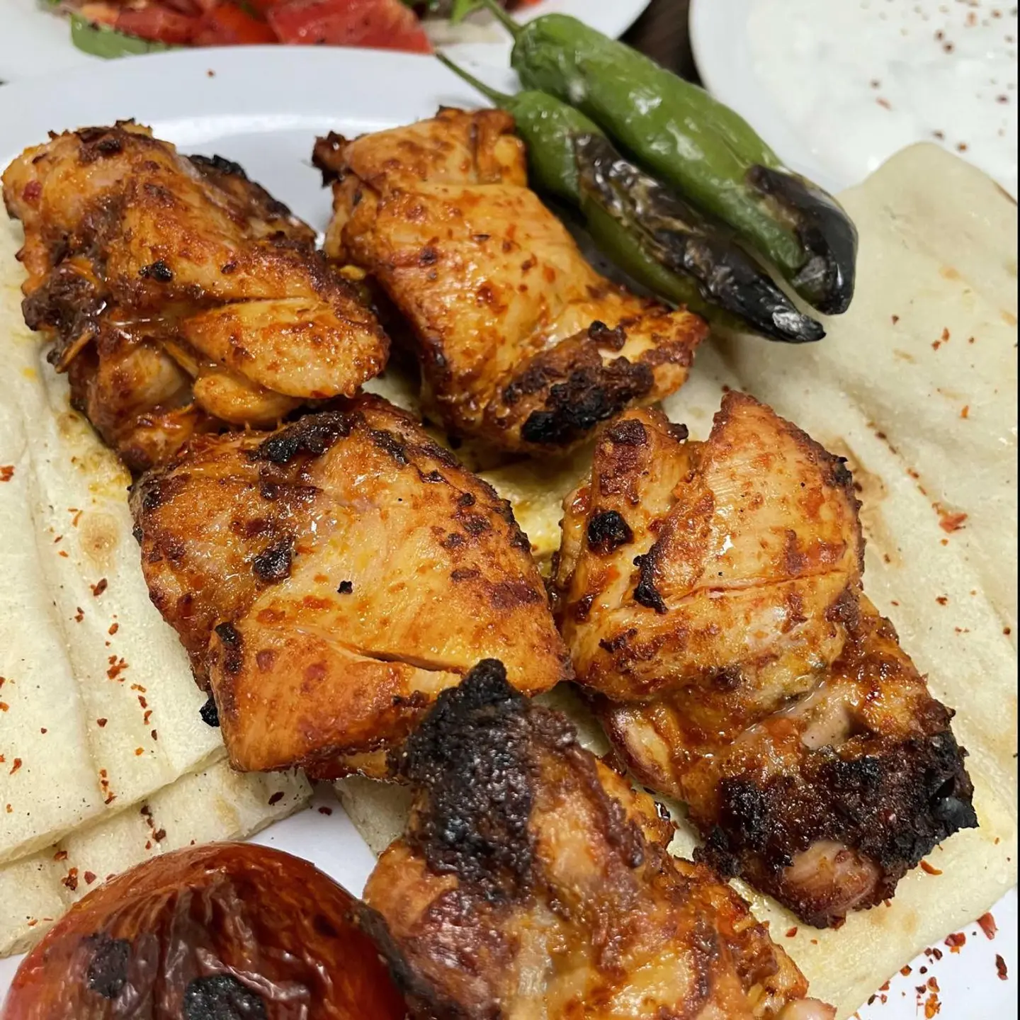 شيش طاووق بالعظم