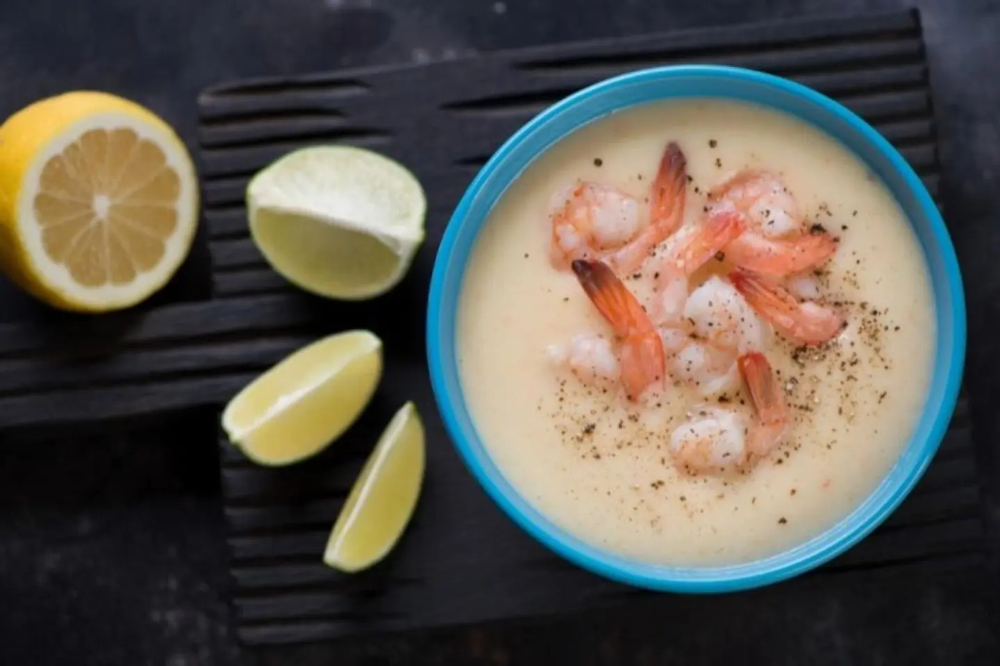 شوربة كريمة بالروبيان
