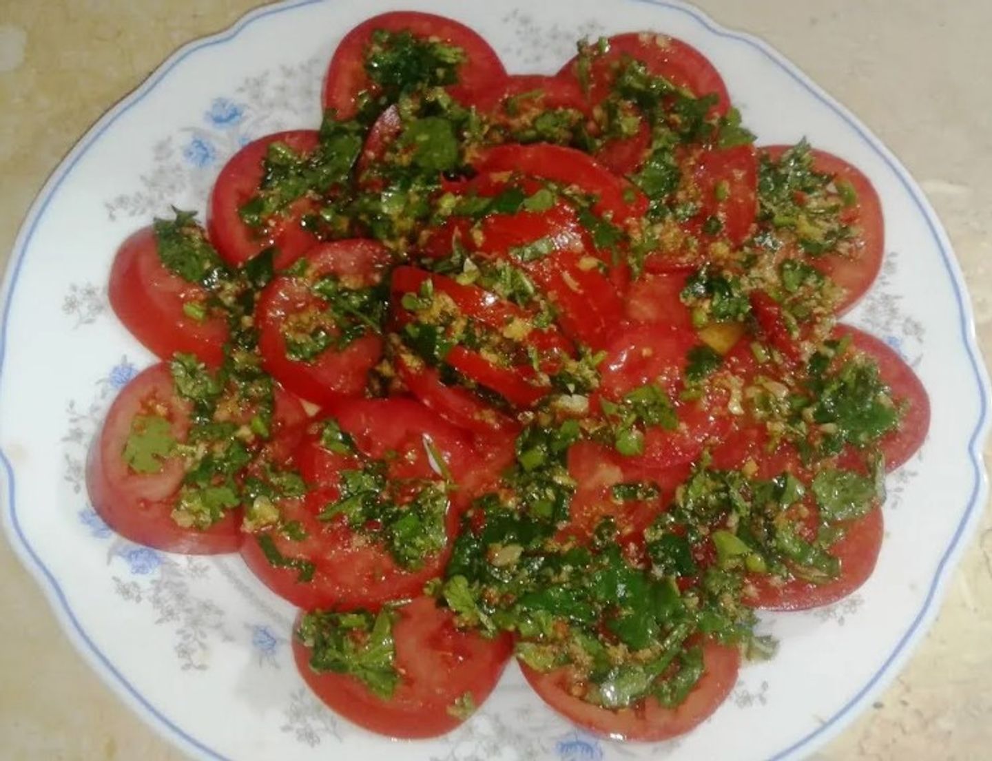 طماطم بالخلطة