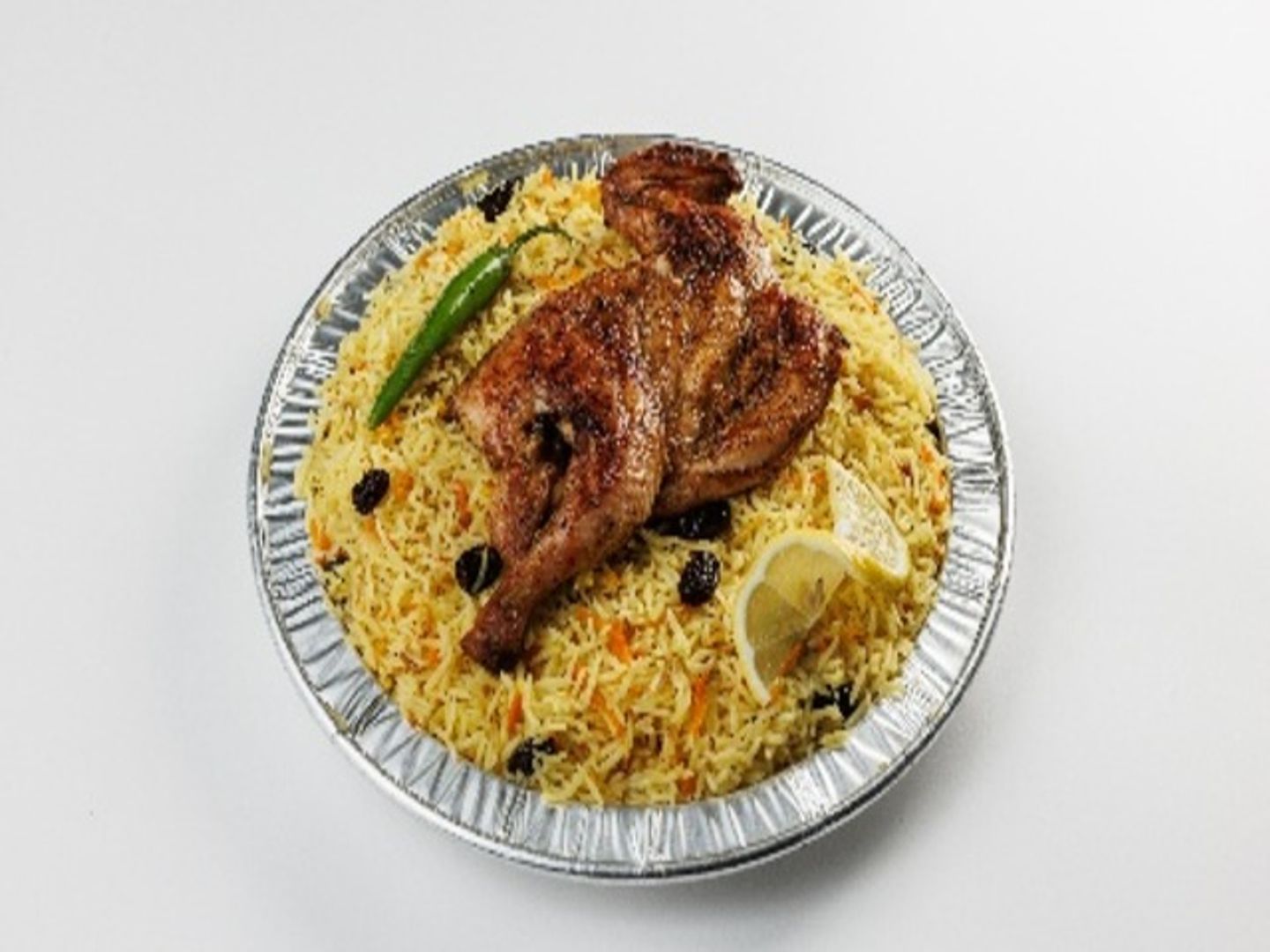 Half Chicken Mazbi Rice Bukhari