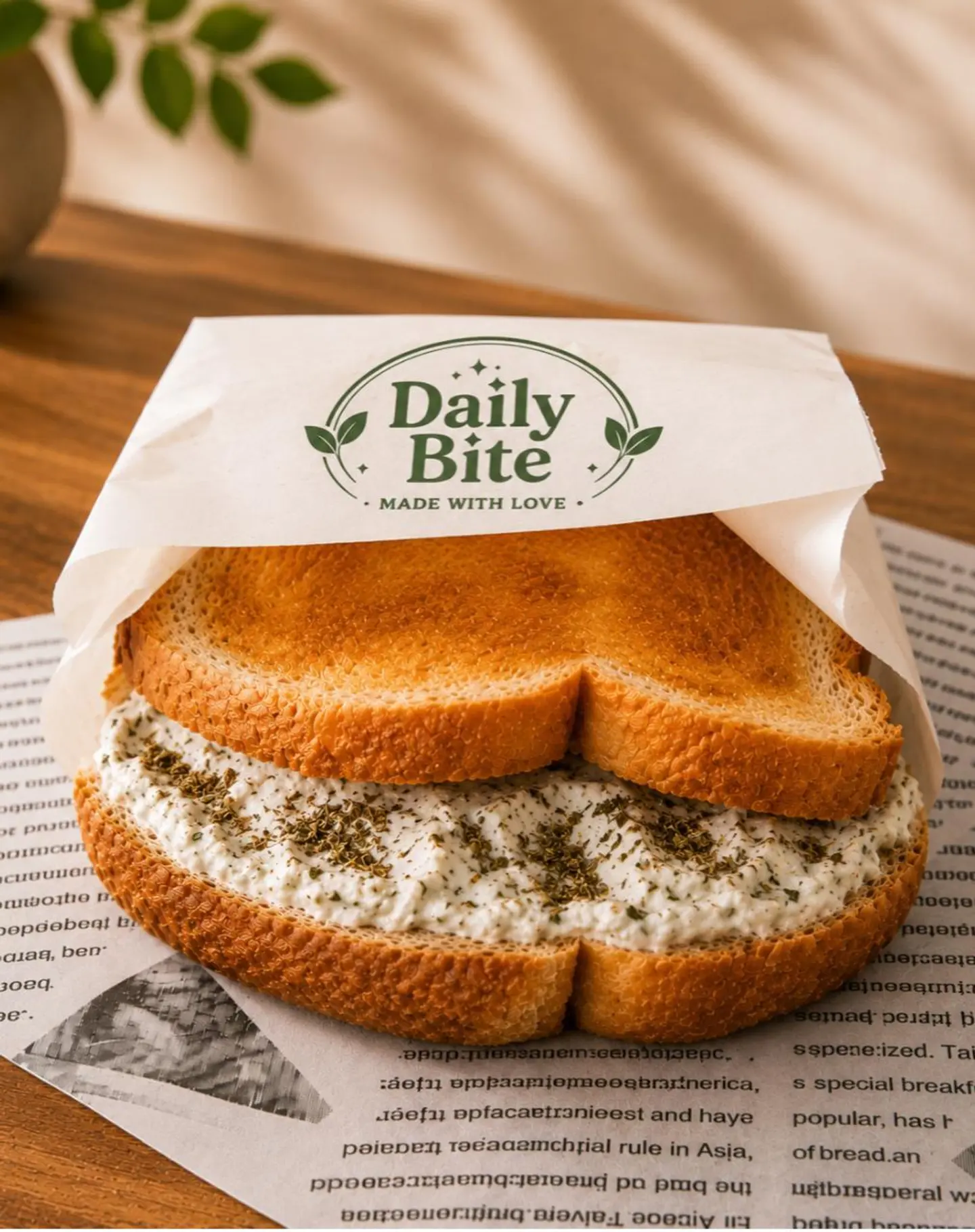Labneh And Thyme Sandwich