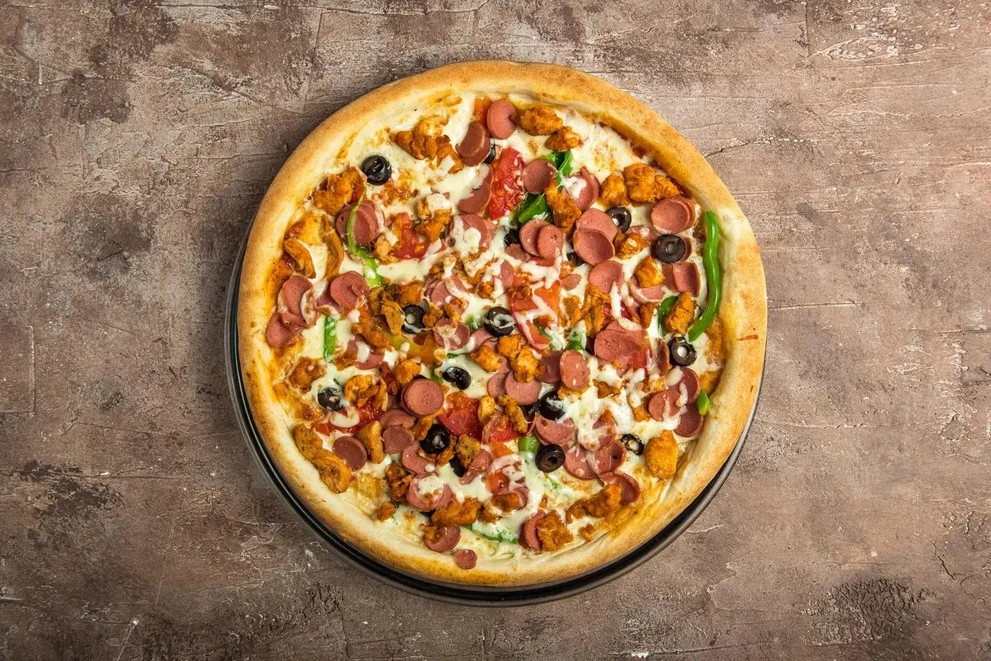 نقانق مع لحم مفروم