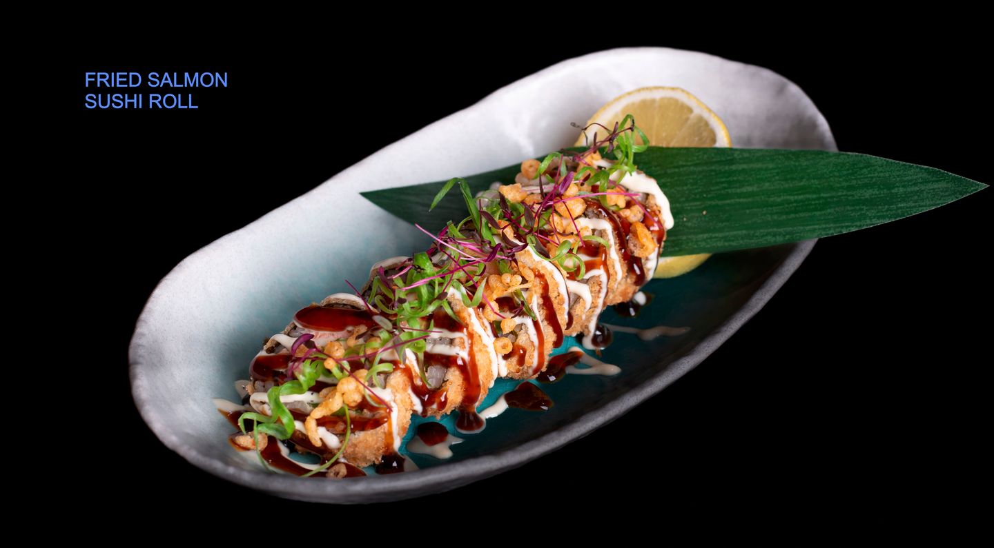 Fried Salmon Sushi Roll