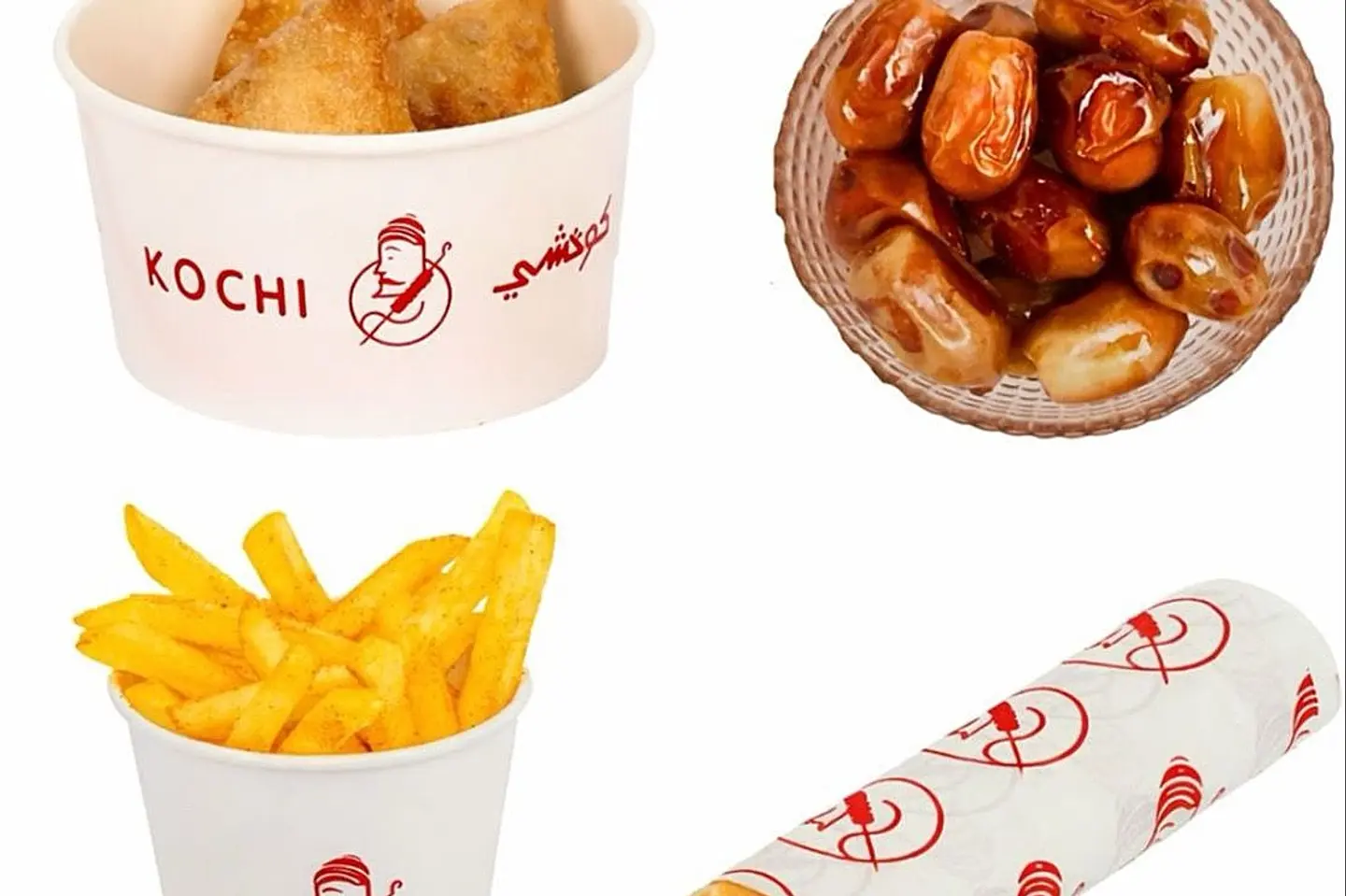 Iftar Meal Sandwich And Sambosa And Fries And Dates