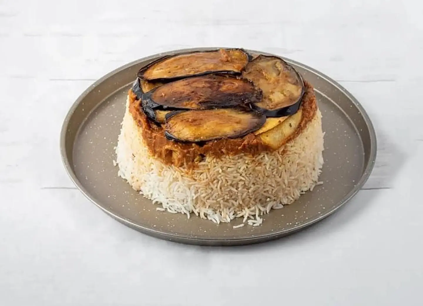 مقلوبة دجاج - نص حبه دجاج مقلوبة