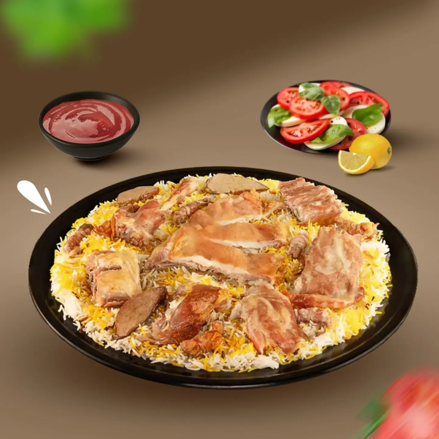 صينية لحم مندي 4 افراد