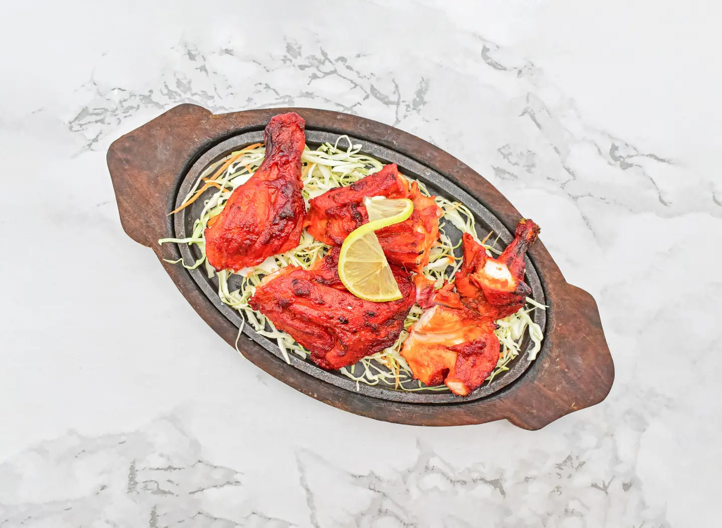 Charcoal Tandoori Chicken With Rice