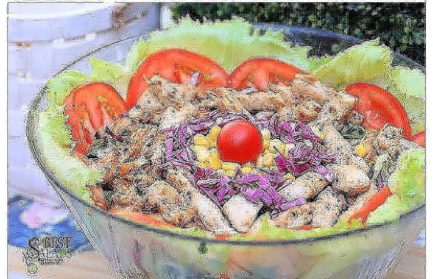 سلطه الدجاج المشوي بالذره