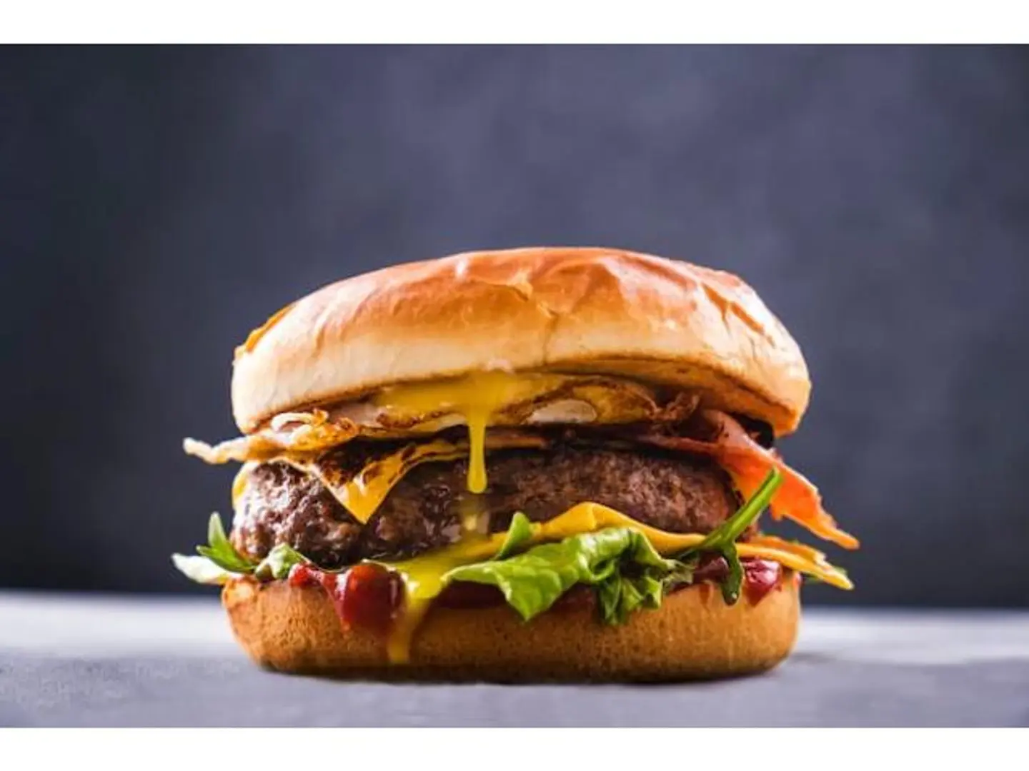 Beef Burger With Fries