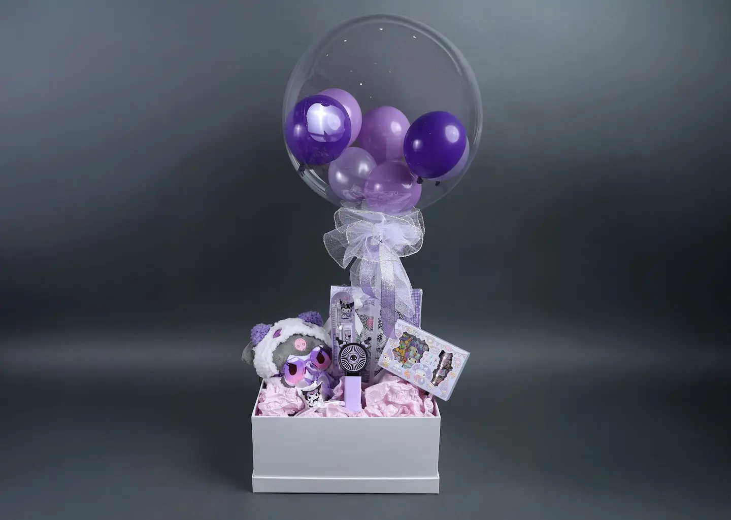 Kuromi Gift Box With Balloons