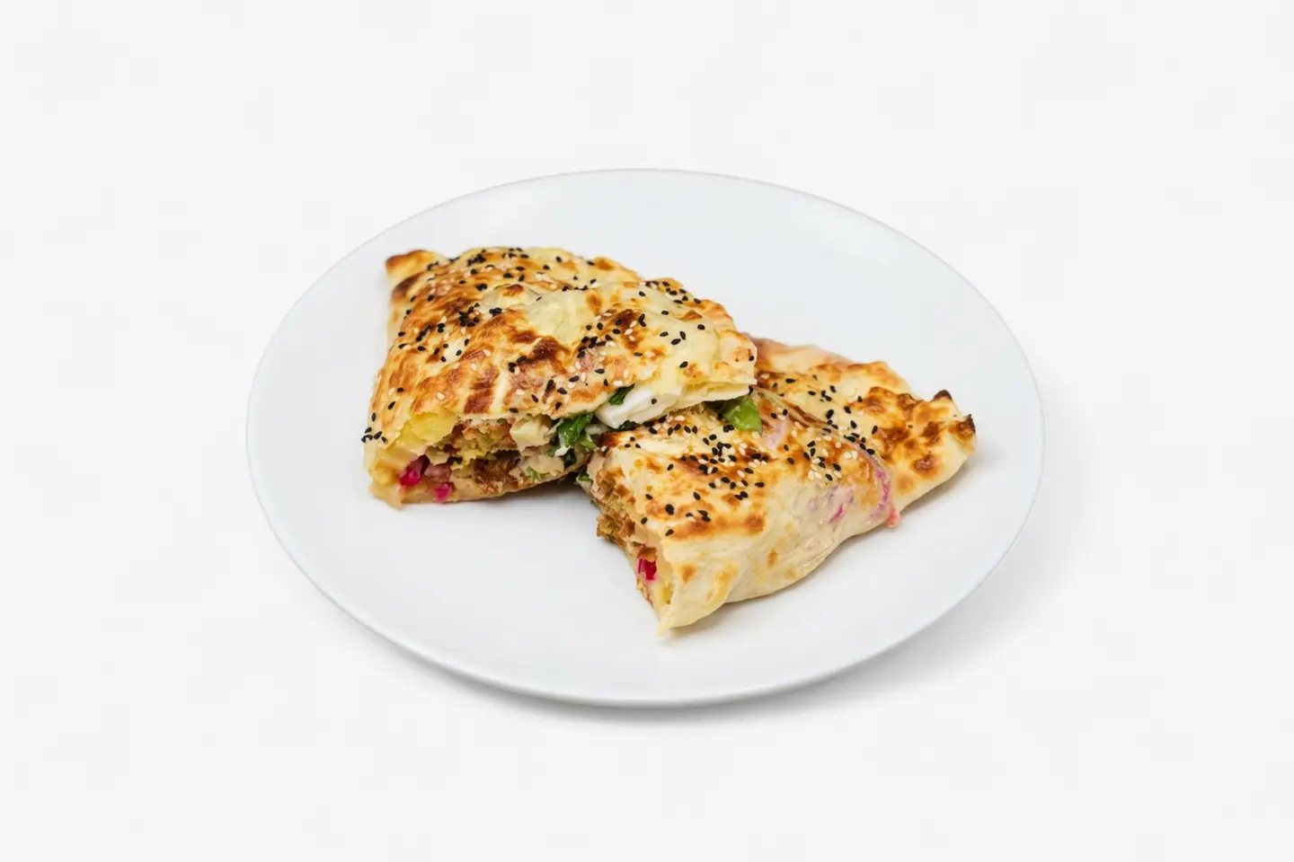Falafel, Egg, And Cheese Pie