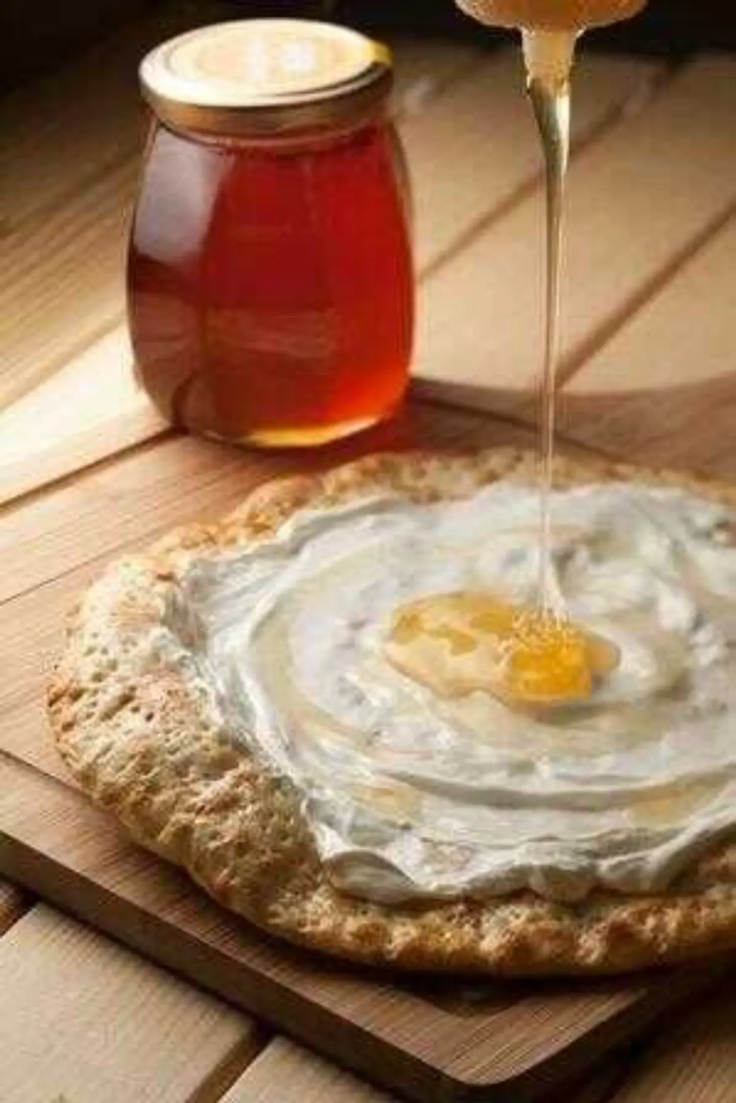 Labneh With Honey, Thyme And Kraft Cheese