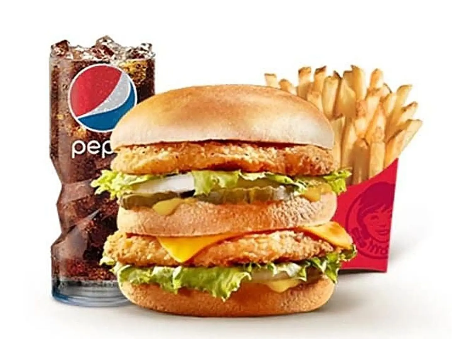 Double Chicken Burger Meal