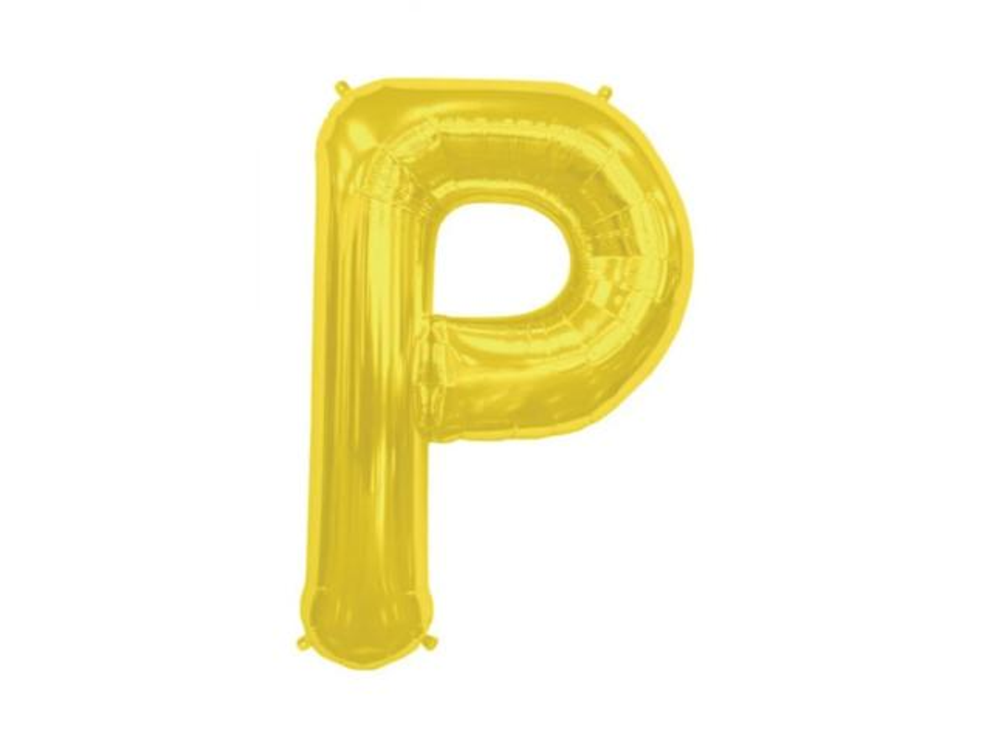 Golden Balloon Letter P