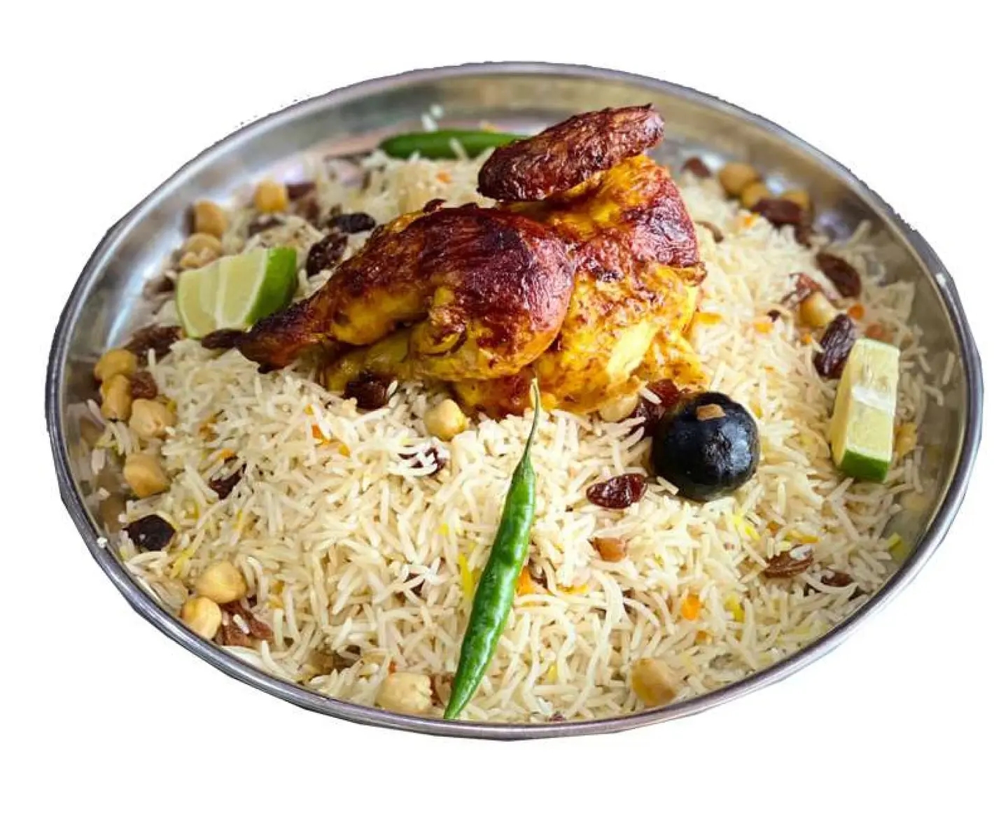 Half A Grill Chicken With Rice