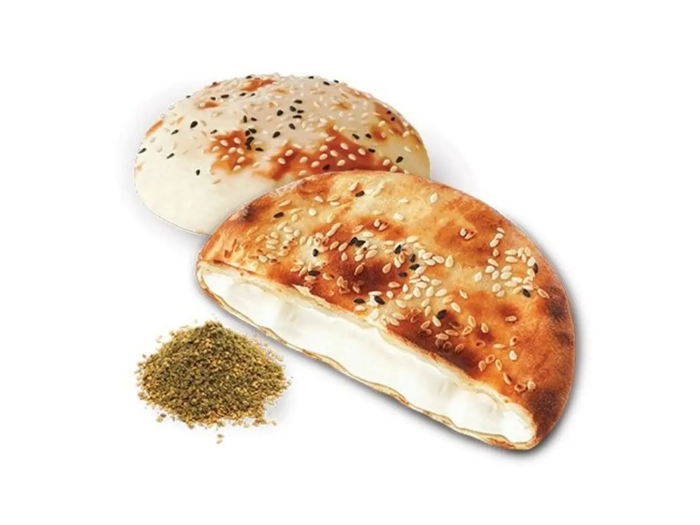 فطيرة لبنة بالزعتر