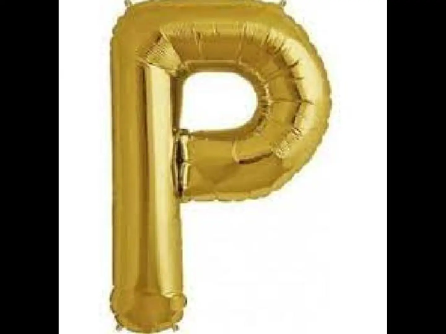 حرف P ذهبي